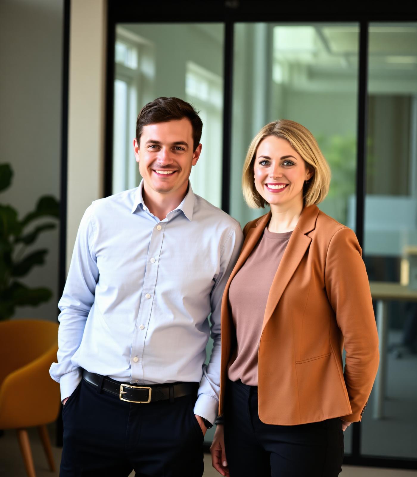 Craig and Lauryn, co-founders of Aura Technologies